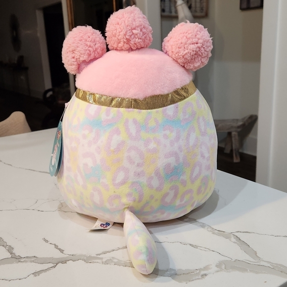 NWT SQUISHMALLOWS  10INCH PINK CHEETAH - BEEBZ SQUISH-DOO - Picture 2 of 6